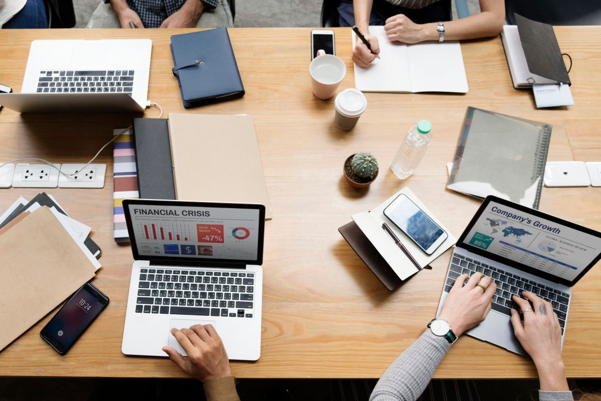The Social Timeline team collaborating